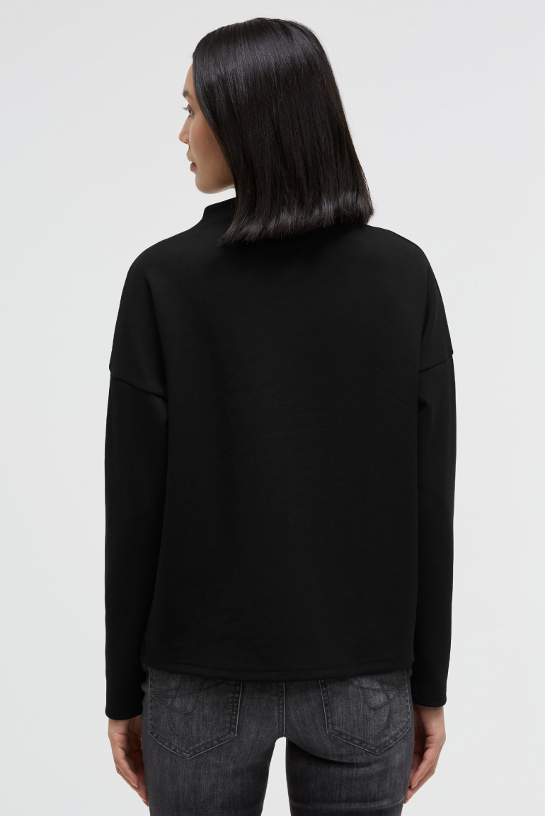 Boxy mikina s potiskem a ozdobnými kamínky