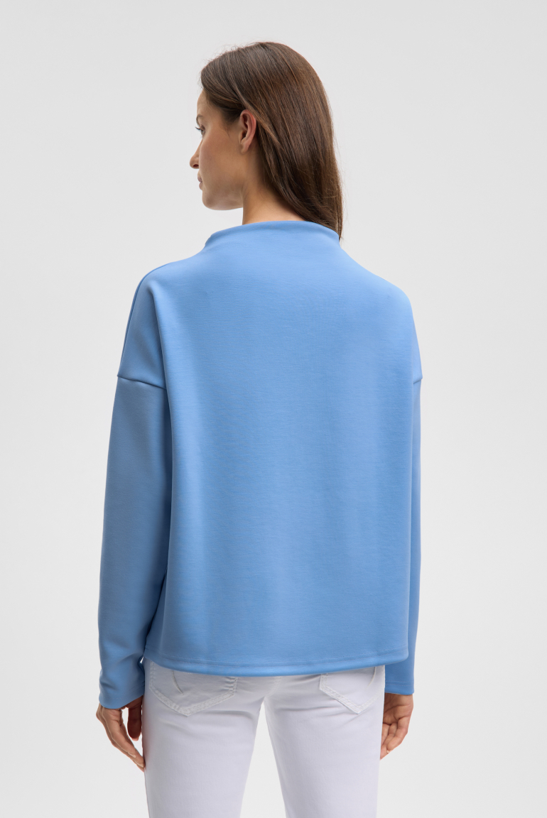 Boxy mikina s potiskem a ozdobnými kamínky