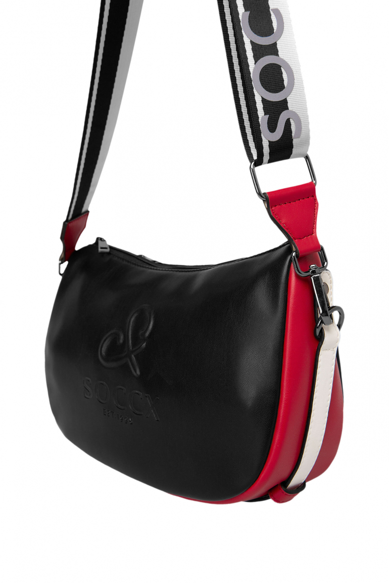 Barevná crossbody kabelka s módním popruhem
