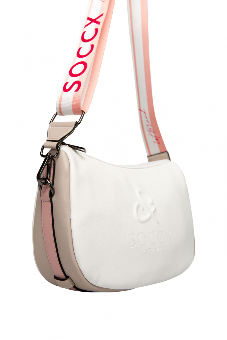 Barevná crossbody kabelka s módním popruhem