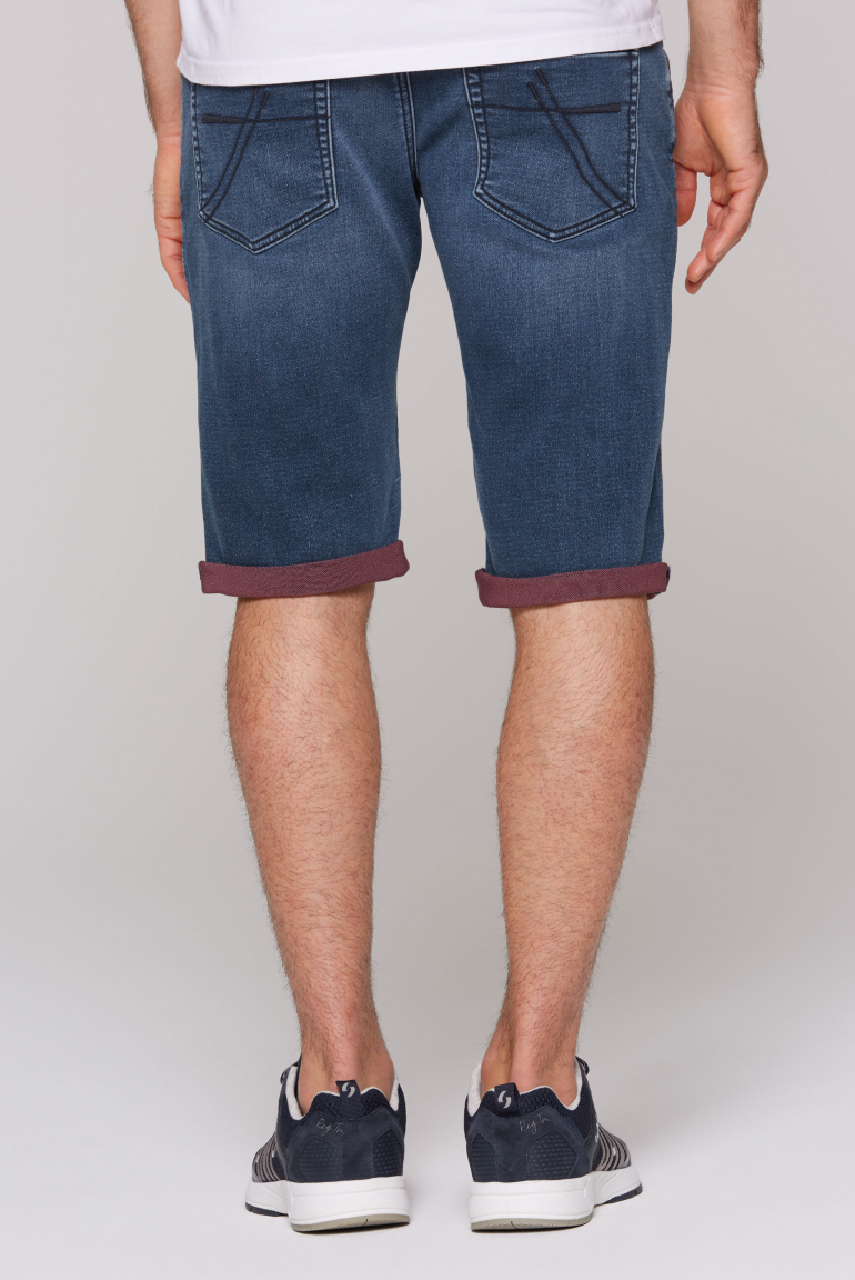 Džínové kraťasy RO:BI Slim Fit