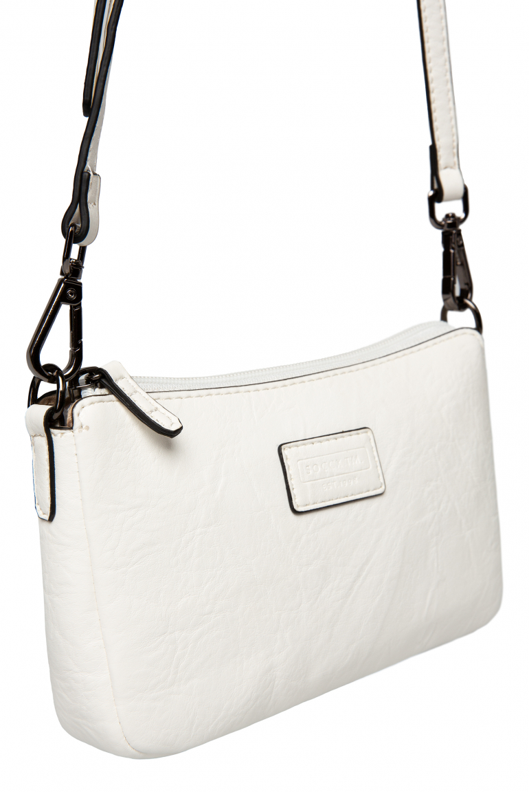 Malá crossbody taška se štítkem
