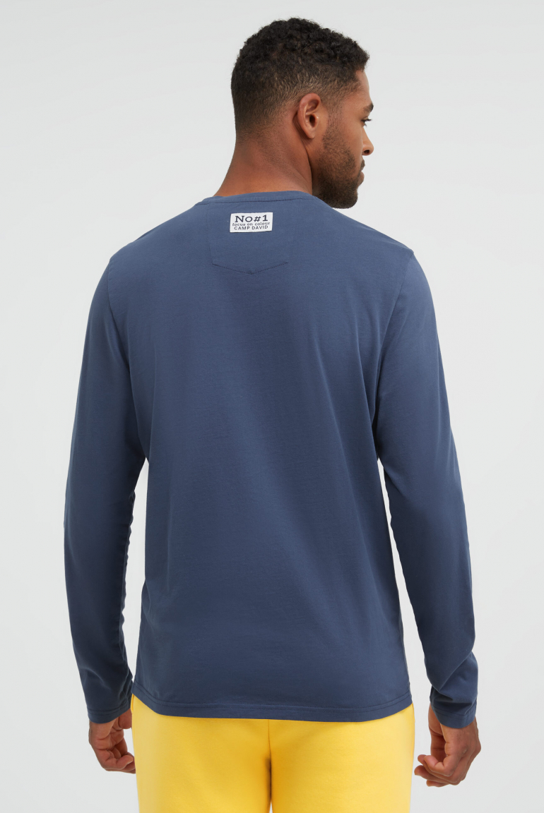 Tričko s dlouhým rukávem s gumovým artworkem