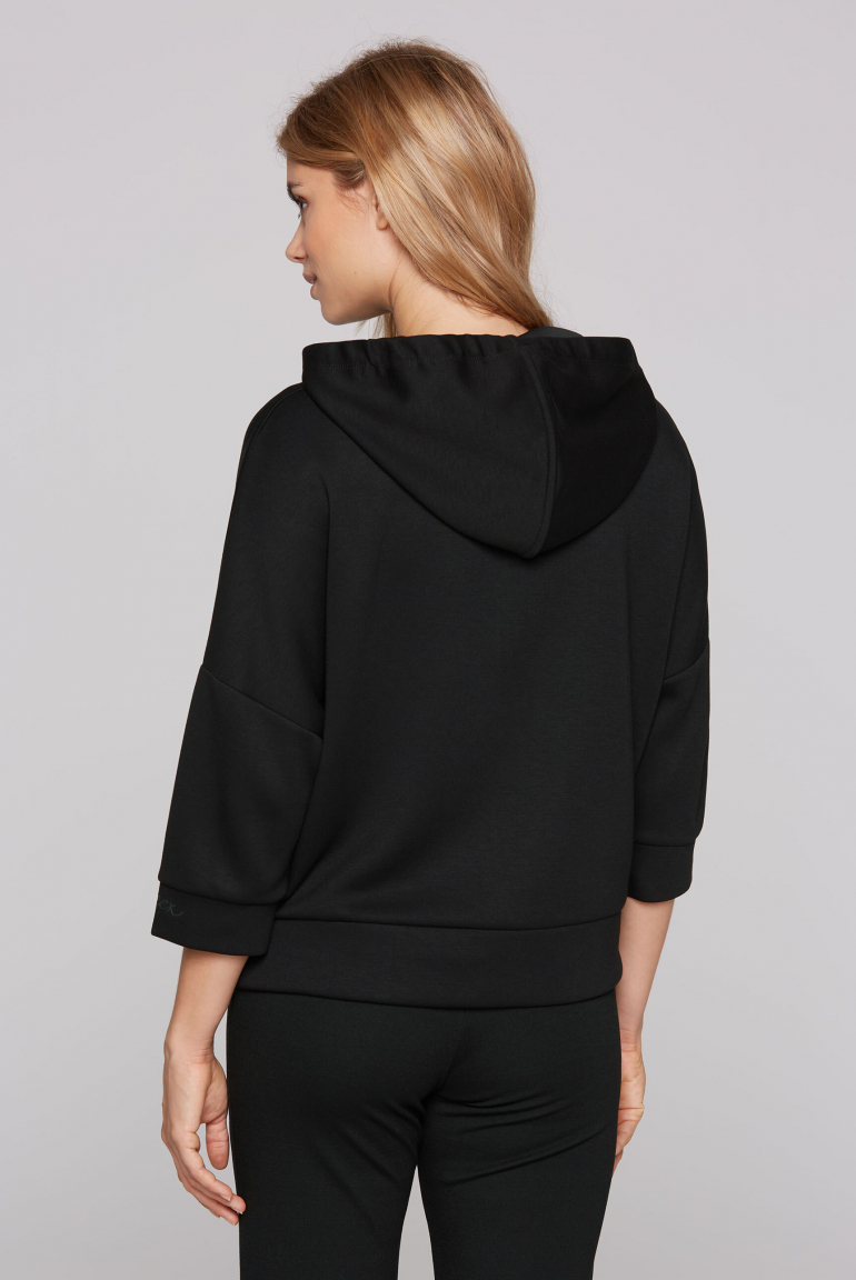 Oversized mikina s kapucí a nabíráním