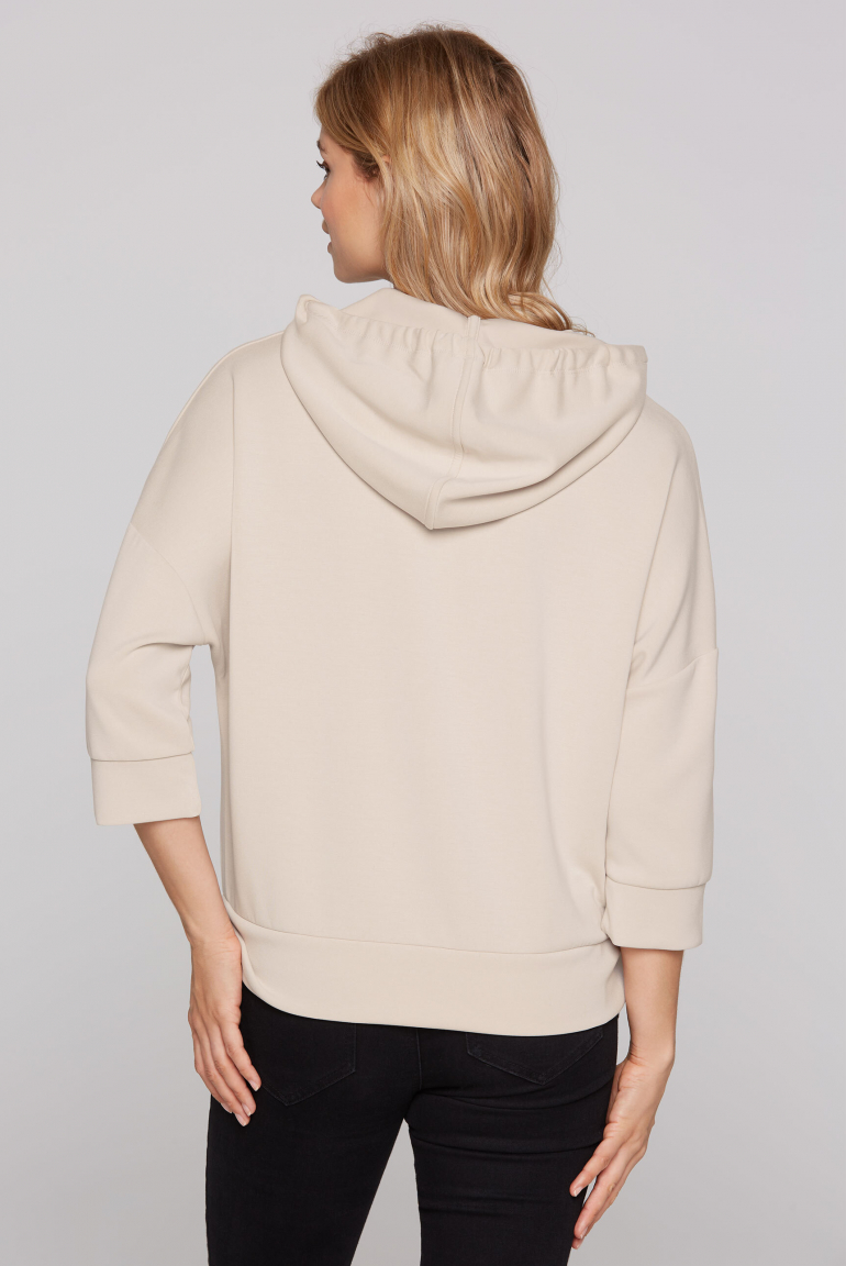 Oversized mikina s kapucí a nabíráním