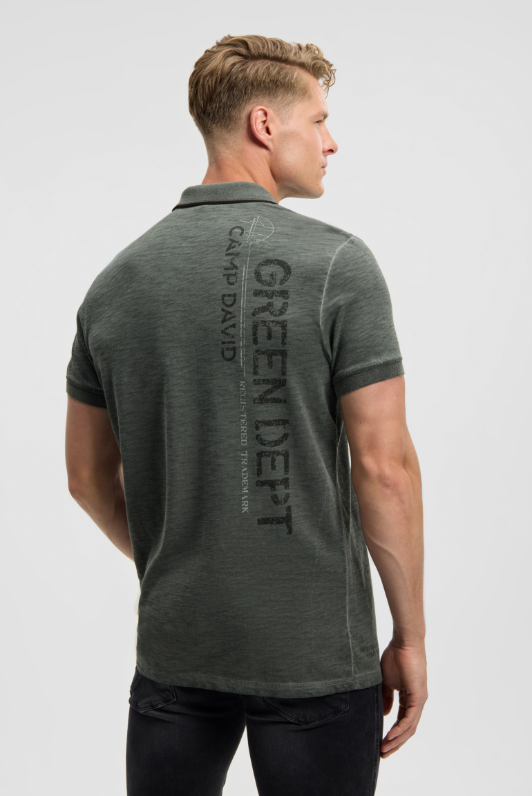 Polo tričko s vintage potisky