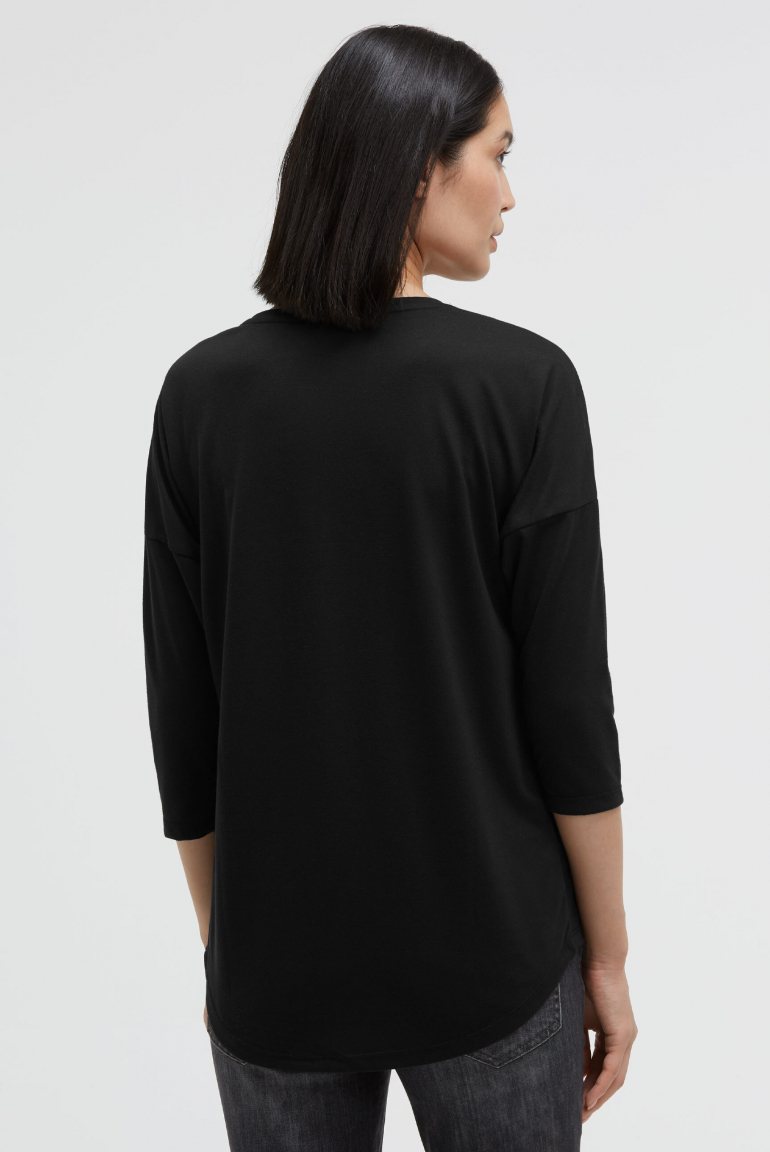 Tričko s kulatým výstřihem, artworkem a zkrácenými rukávy