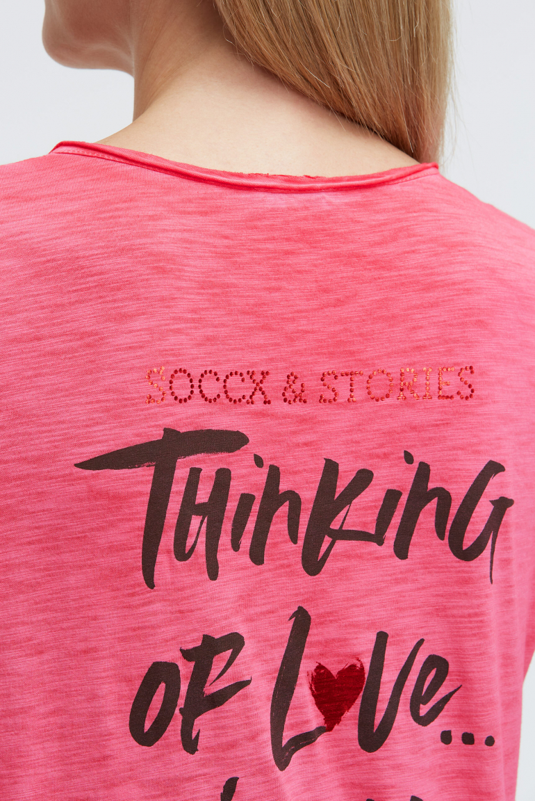 Serafino tričko s potiskem na zádech