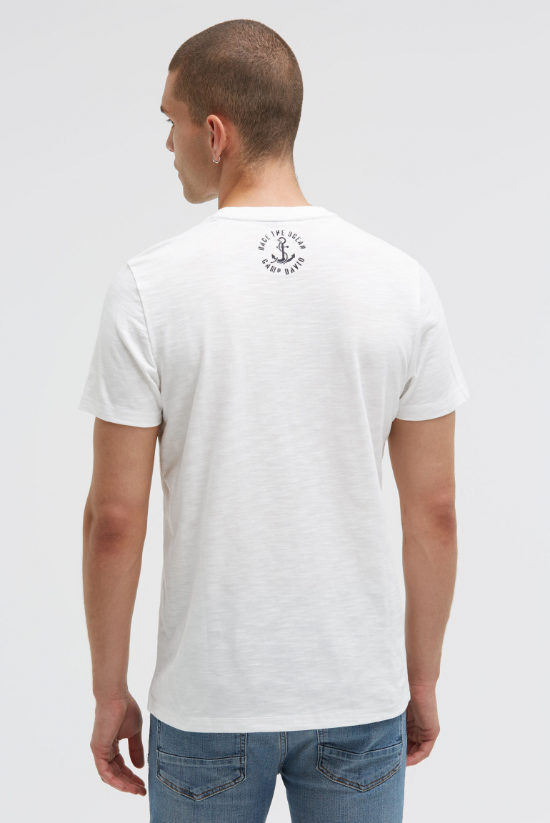 Tričko s kulatým výstřihem a fotopotiskem