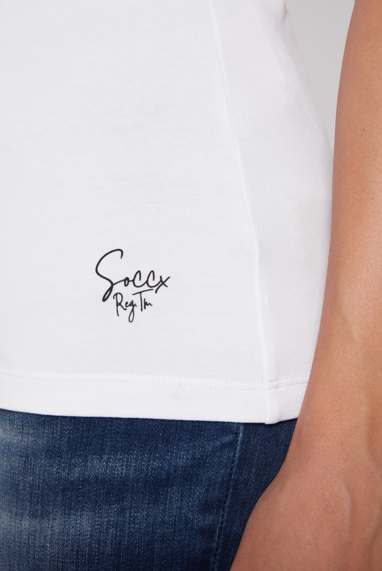 Basic top s mini potiskem loga