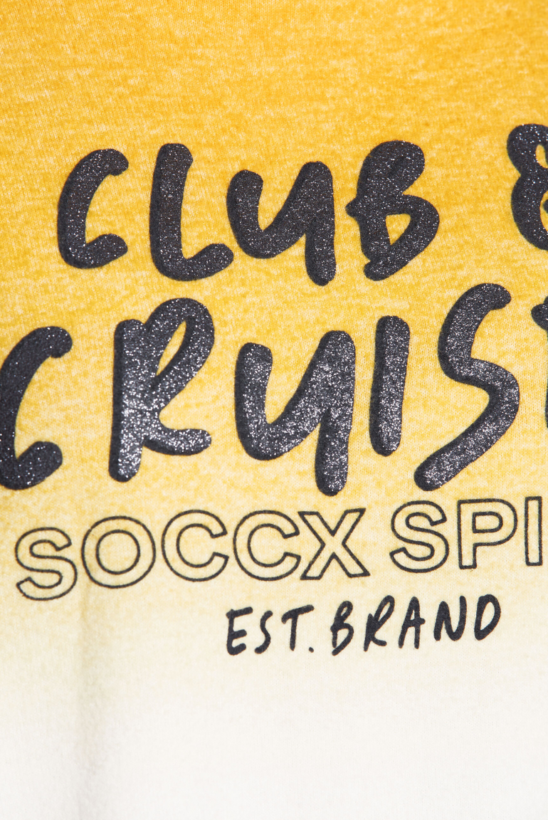 Dip Dye nadýchaný pletený svetr s vysokým límcem