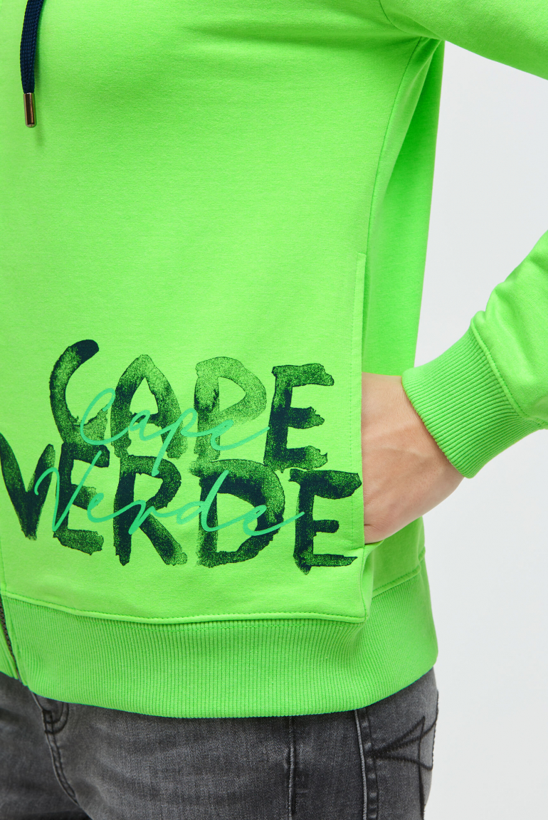 Mikina s kapucí a potiskem