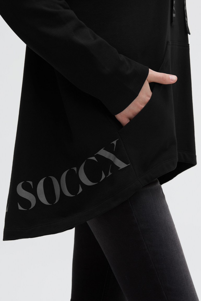 Oversized mikina s potiskem loga