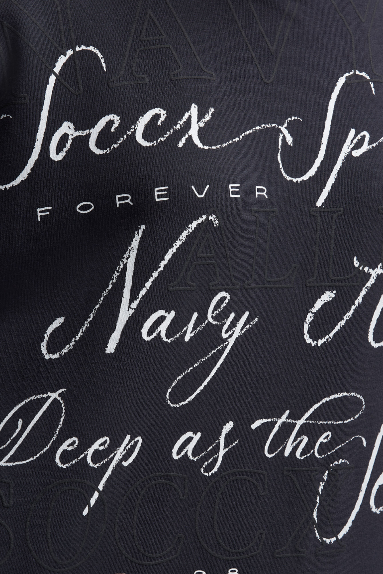 Oversized mikina s tištěným nápisem