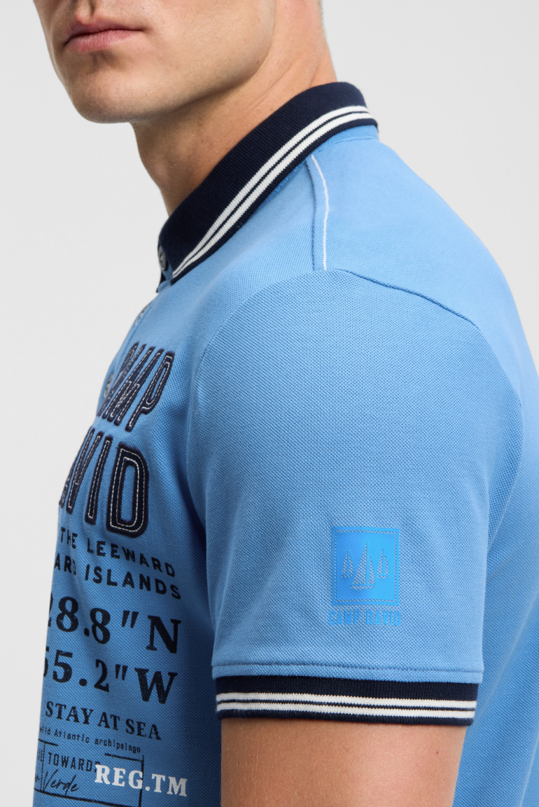 Polo tričko piké s aplikacemi značky