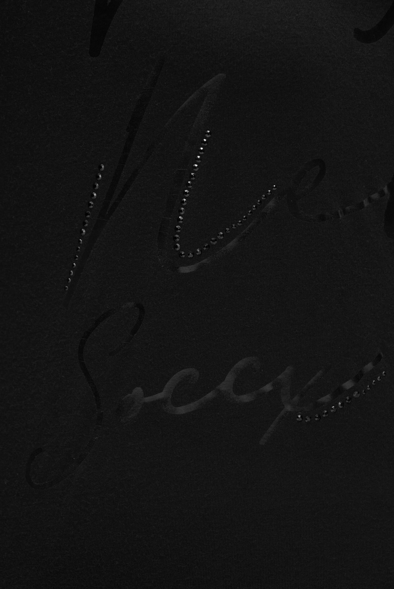 Tričko s kulatým výstřihem, artworkem a zkrácenými rukávy