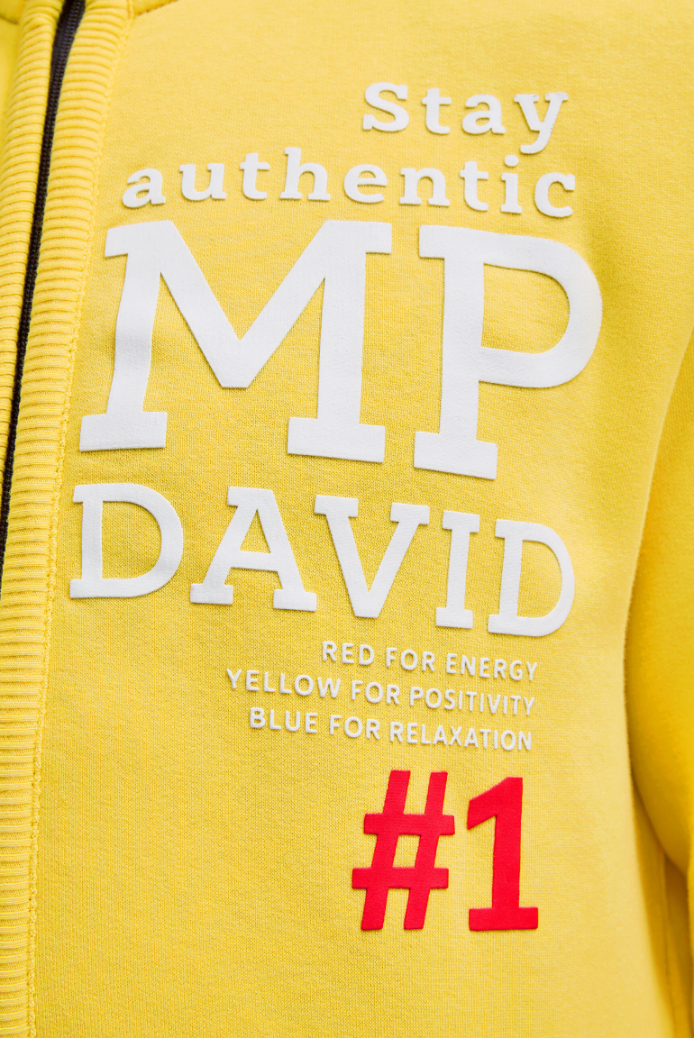 Mikina s gumovým artworkem loga