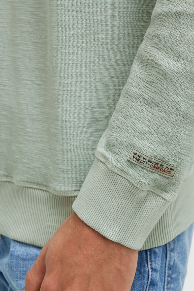 Mikina ze slubového interlocku