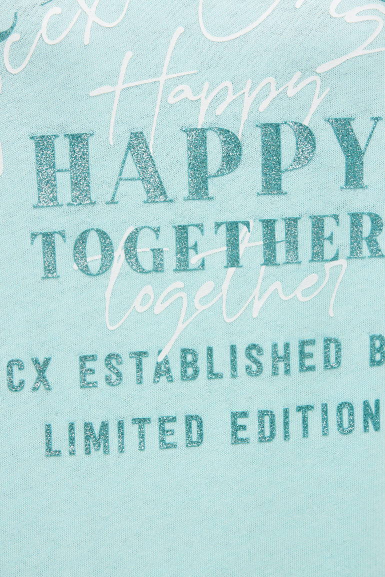 Mikina s třpytivým artworkem