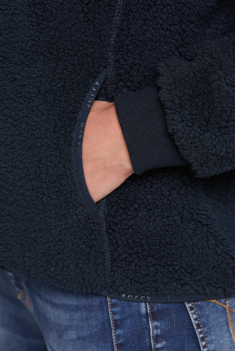 Bomber z materiálu imitujícího beránka