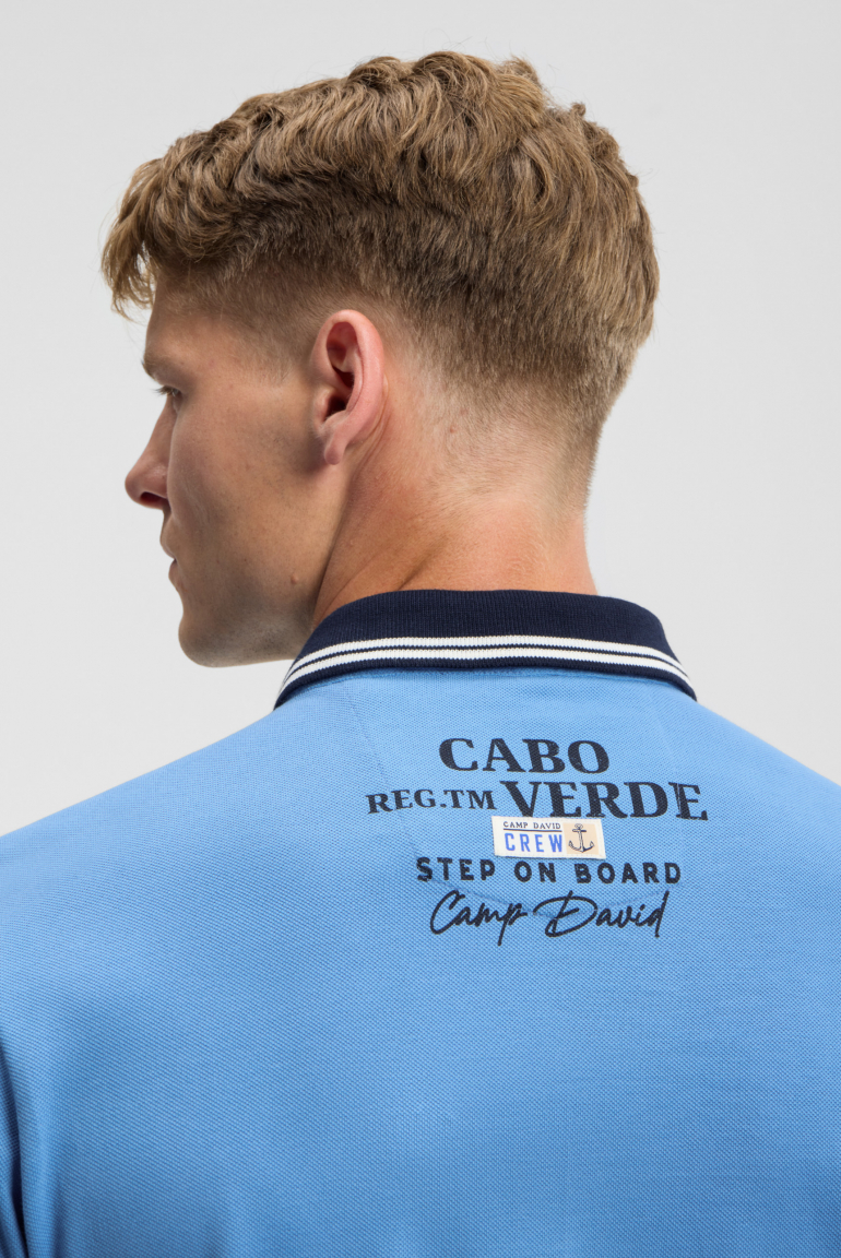 Polo tričko piké s aplikacemi značky