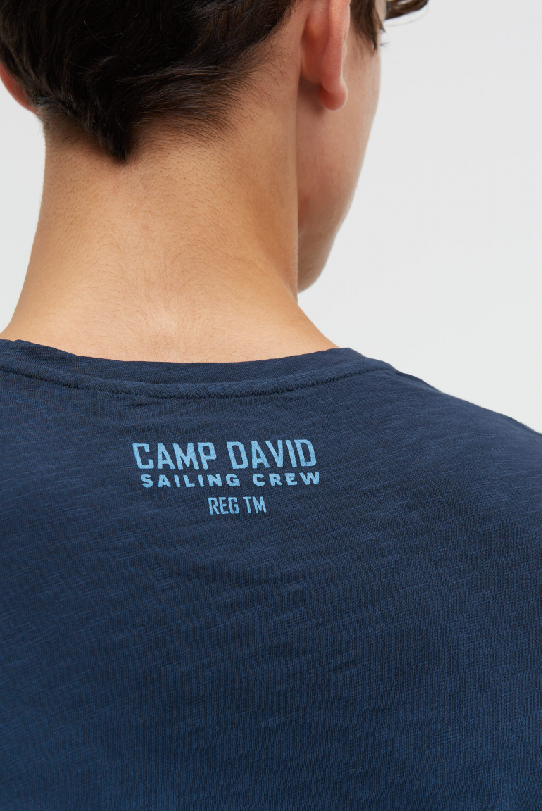 Dip Dye tričko s tištěnými nápisy