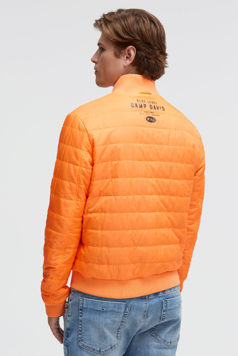 Oboustranný bomber s potisky loga