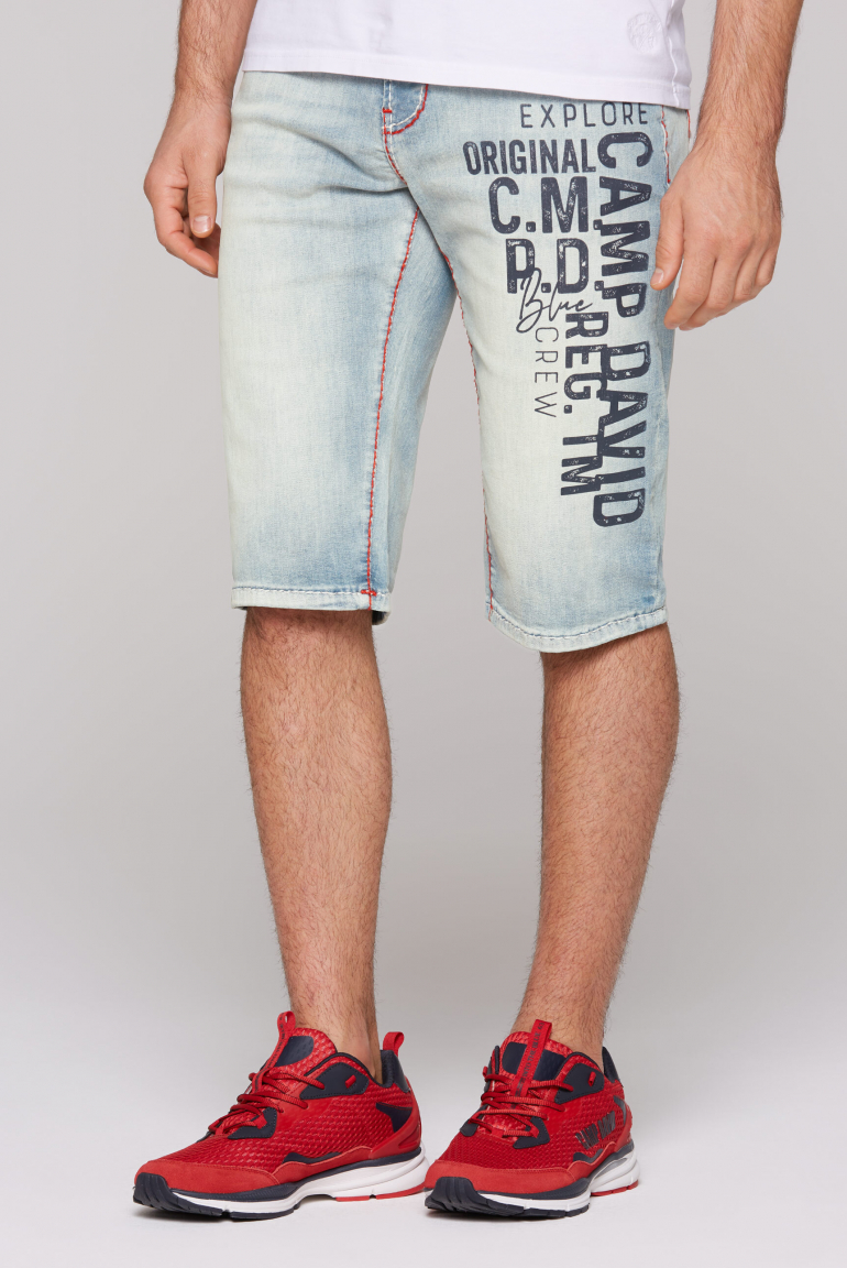 Džínové kraťasy RO:BI Slim Fit