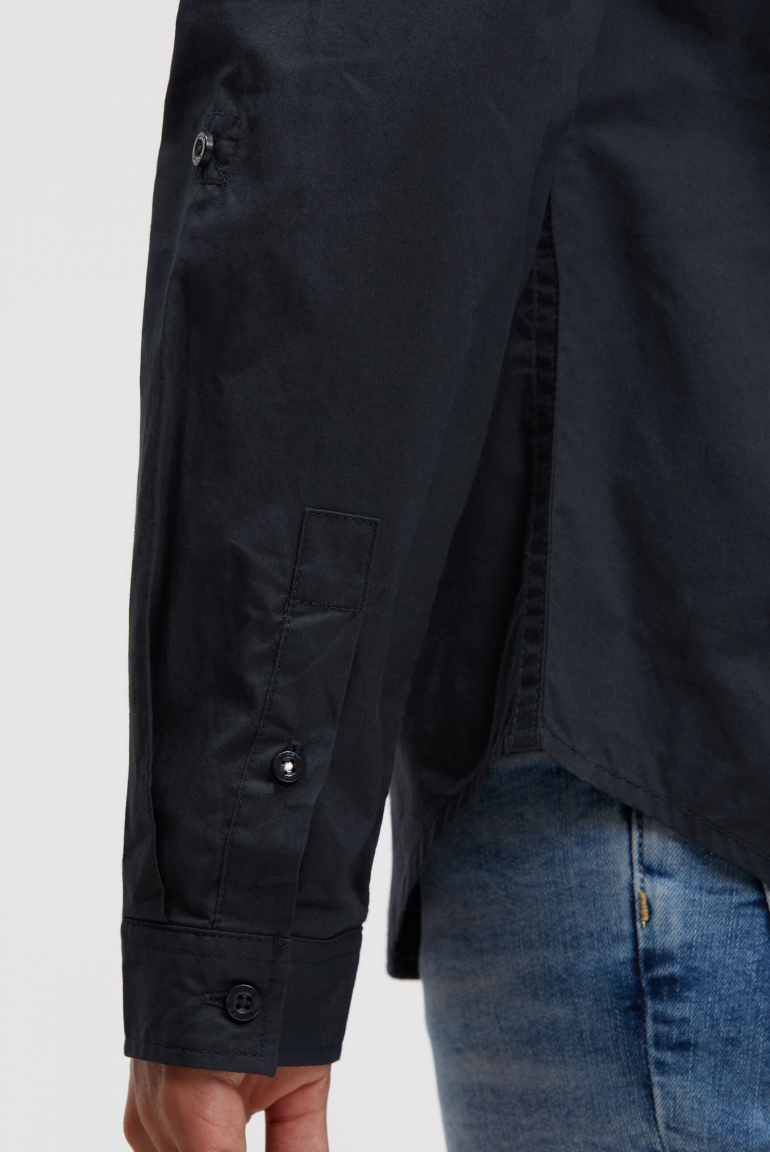 Halenka s dlouhým rukávem a semišovým potiskem loga