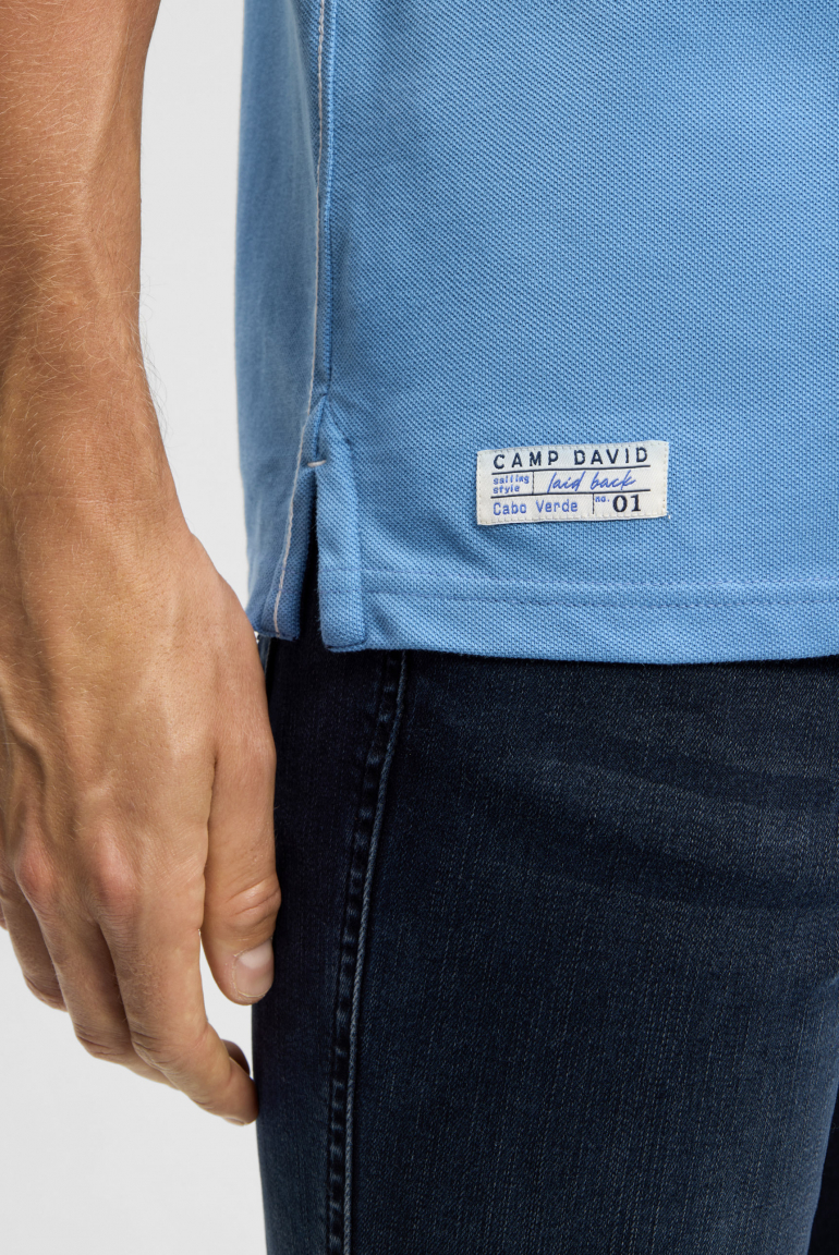 Polo tričko piké s aplikacemi značky