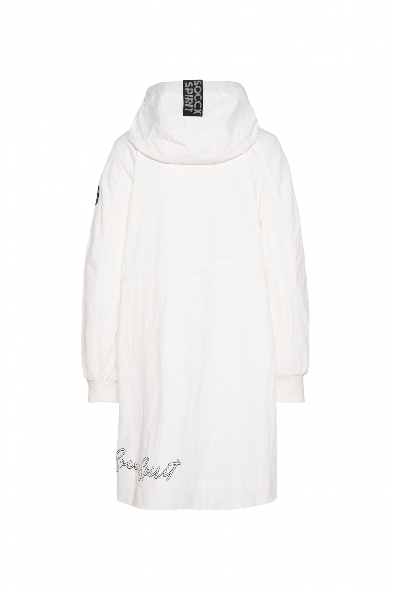 Větrovka s kapucí a detaily s logem