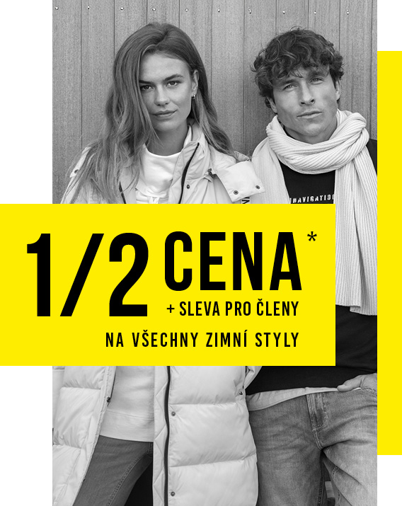 Polovicni  cena na zimni artikly 