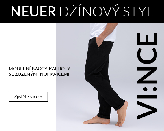 Nový džínový styl - moderní baggy kalhoty se zúženými nohavicemi