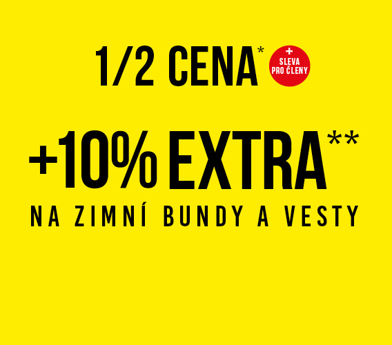 Dámské oblečení za poloviční ceny s extra 10 % slevou navíc na zimní bundy a vesty