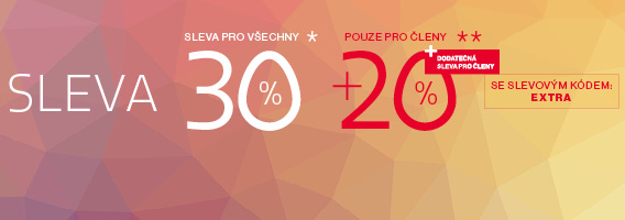 30 % + 20 % velikonoční výprodej 