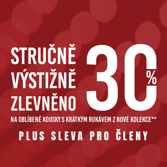 Sleva 30 procent na nova tricka