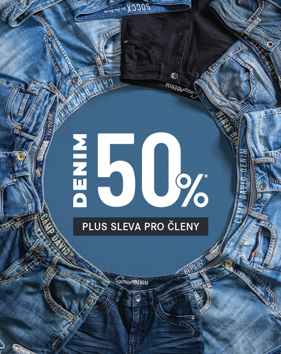 banner se slevou na dziny 50 % 